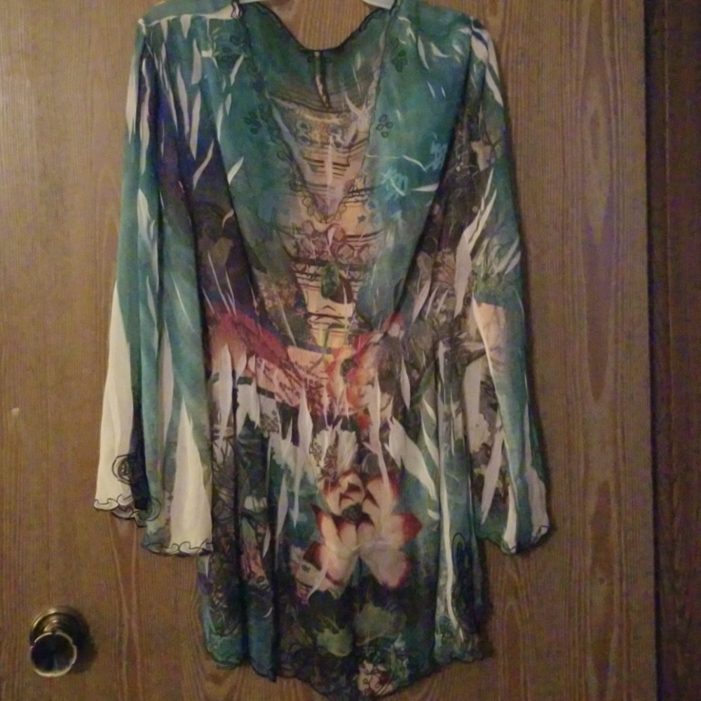 Colorful Sheer Beauties Blouse